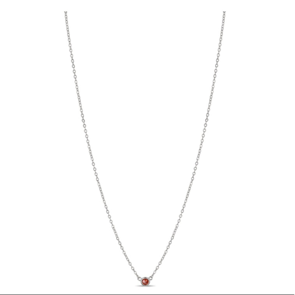 Sterling silver plated brass “Mercury Necklace”